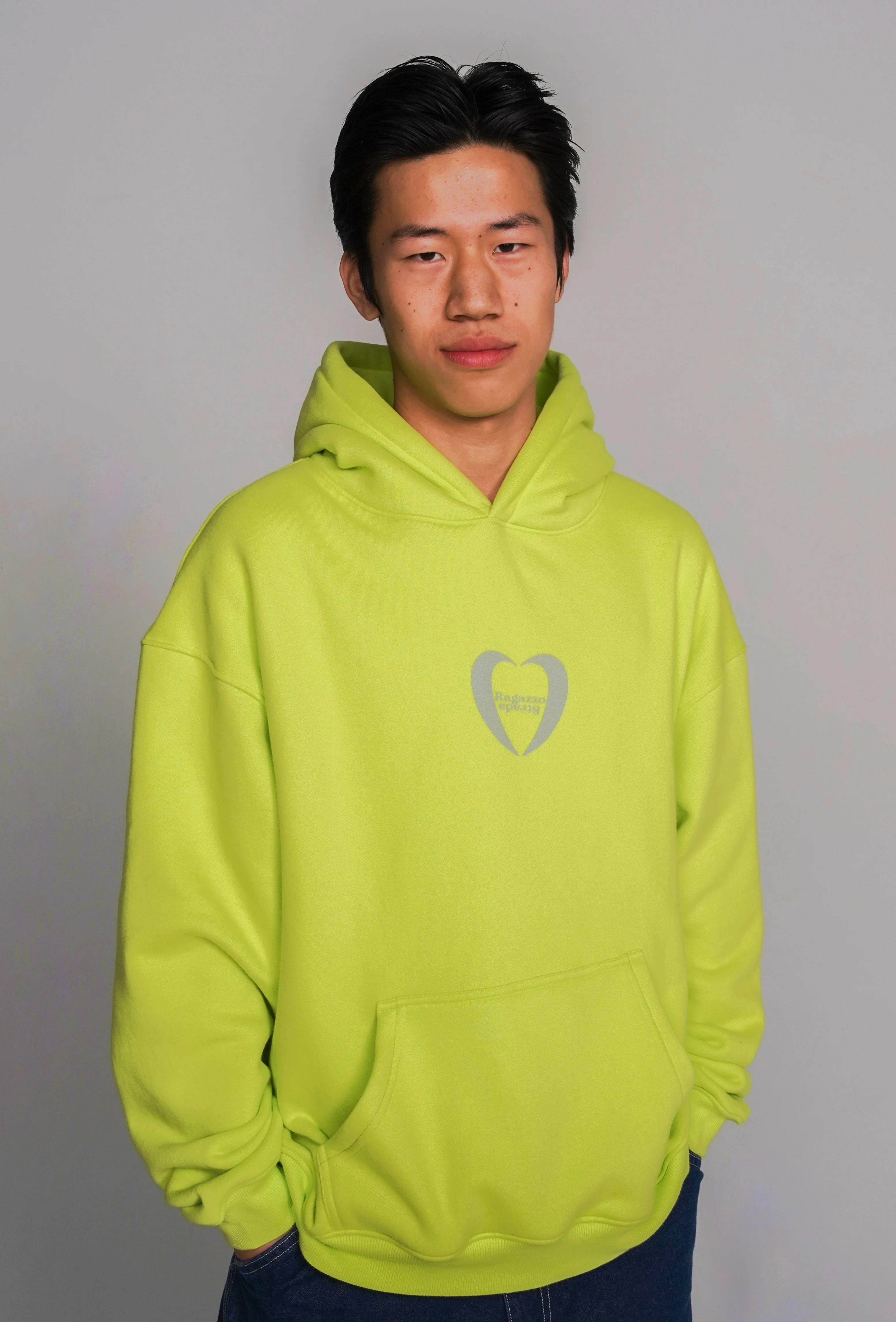 "DFD" Ragazzo 20FW SHANGHAILOVE Shanghai Ai Plus Loose Poor Passion -free Wolk Rope Hooding Services