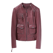 NINA Türkiye imported sheepskin fashion slim leather jacket womens genuine leather jacket fur coat 2024 autumn new style