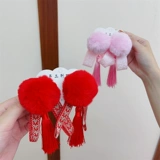 Шаровая головка, детский аксессуар для волос, заколка для волос для девочек, китайское красное ханьфу, декор, китайский стиль