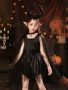 Halloween trẻ em trang phục cosplay phù thủy nhập vai cô gái ma cà rồng đêm quốc đầm tranh halloween