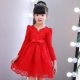 Váy bé gái mùa đông 2018 quần áo trẻ em mới Hàn Quốc dài tay bé gái váy công chúa trẻ em mùa thu đông váy đẹp phong cách trung hoa