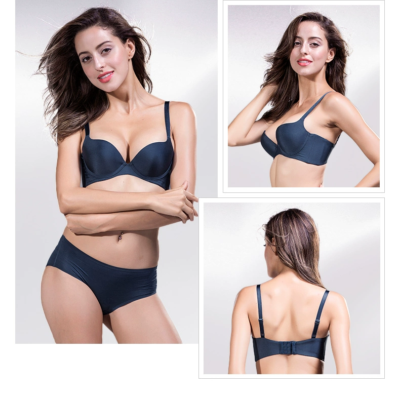 Triumph Triumph 16 mùa thu mới màu nude đồ lót liền mạch 3 4 với vòng thép dày cup bra 16-7705