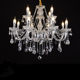 Simple Modern European-Style K9 Crystal Chandelier for Bedroom, Dining Room, Living Room, Banquet, Hotel, Wedding, Wholesale Candle Lighting Fixtures