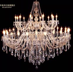 European Style Candle Crystal Chandelier Staircase Living Room Dining Room Hotel Bedroom Wedding Crystal Chandelier