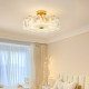 Simple Modern Cream Style Led Ceiling Lamp for Bedroom, Living Room, Dining Room, Study Room, Crystal Glass Ceiling Lighting Decoration