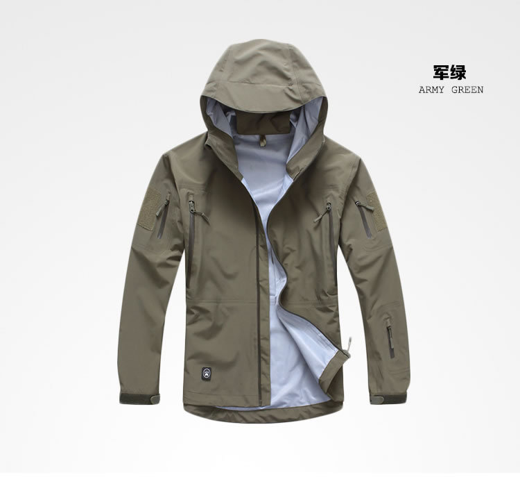Military Eagle Tad Hard-Shell Waterproof Breathable Warm Jacket Outdoor Fishing Men's Windbreaker