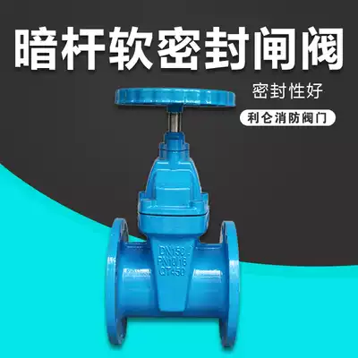 Lirun valve Z45X-16Q dark rod soft seal flange gate valve Fire water valve Elastic seat seal gate valve