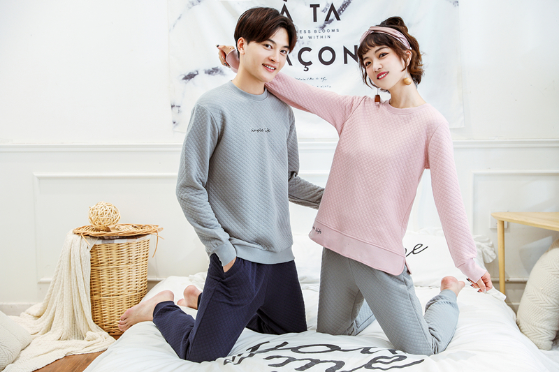 Mùa xuân và mùa thu cotton đồ ngủ trùm đầu của phụ nữ mùa đông không có cổ áo kín miệng để đóng không khí bông phù hợp với bông mặc dịch vụ nhà bộ jum đẹp