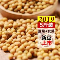 Soybeans Northeast autumn harvest new soy milk beans sprouted soybeans special Heilongjiang farmer grains 5 pounds