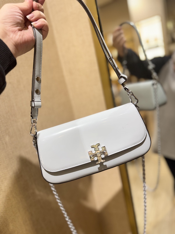 Happy Baby Us Direct Mail Tory Burch Outlet Britten Single Shoulder Crossbody Cowhide Bag with Double Straps
