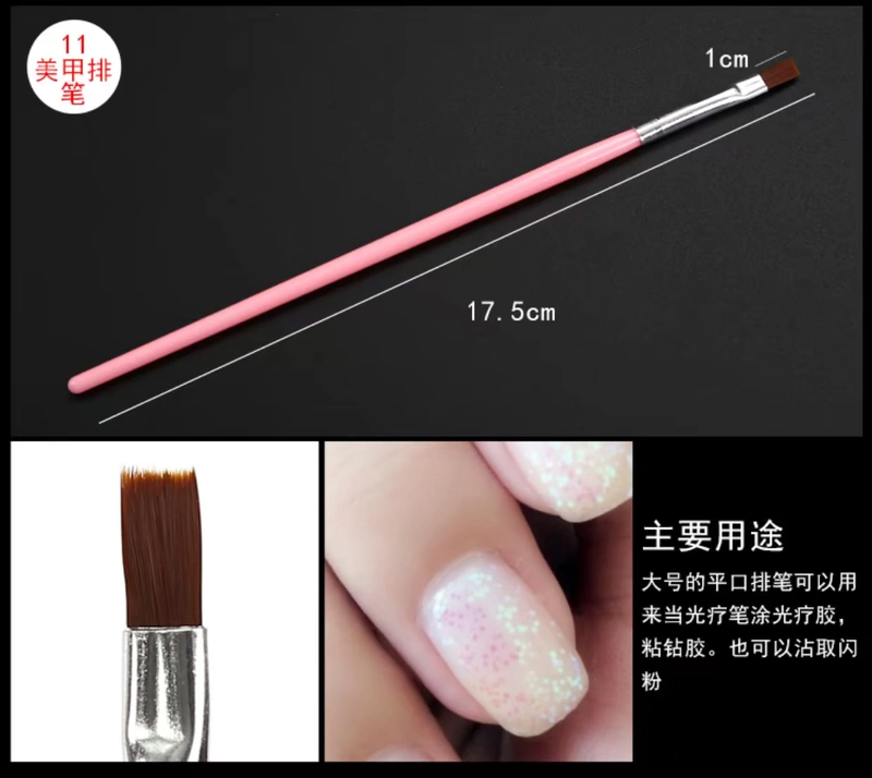 Nail art paint pen set 15 Nail Brush full set of light trị liệu bút pha lê khắc bút vẽ dụng cụ nail cọ râu vẽ nail