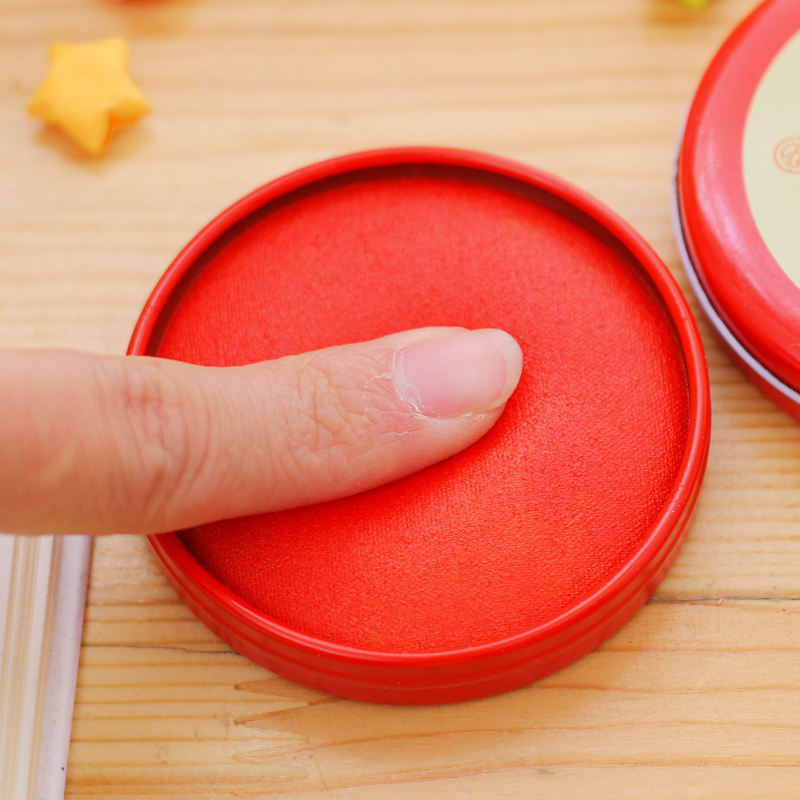 Gold collar fast dry mud printing stand can be ink foam foam printing seal red large 9CM printing station