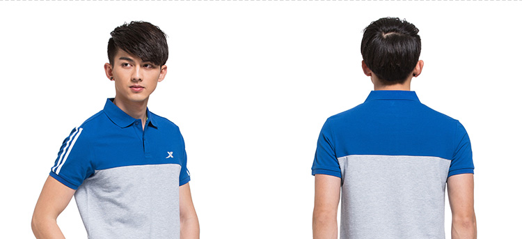 Xtep Nam Ngắn Tay Áo T-Shirt Ve Áo Mùa Hè Mỏng Giản Dị Nửa Tay Áo T-Shirt Top Men Polo