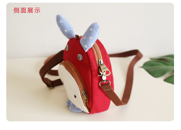Ba màu vá phim hoạt hình túi messenger Túi cô gái dễ thương hoang dã điện thoại di động phiên bản Hàn Quốc của túi vải nhỏ lộn xộn mới - Túi điện thoại túi đeo chéo nữ đi chơi