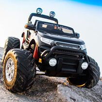  Oversized off-road childrens electric car four-wheeled four-wheel drive remote control baby toy car can sit on a child stroller