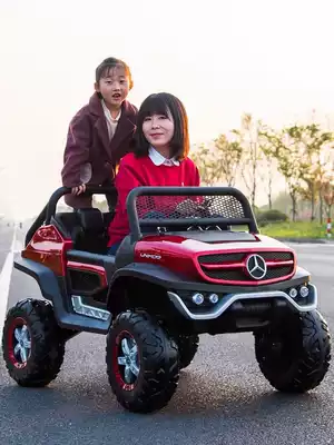 Unimok large children's electric car four-wheel drive remote control baby children Benz toy car can sit