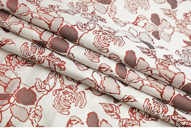 JX jacquard vải stock vải E vàng dòng hoa túi quần áo thiết kế giày chất liệu vải - Vải vải tự làm vải nỉ cứng