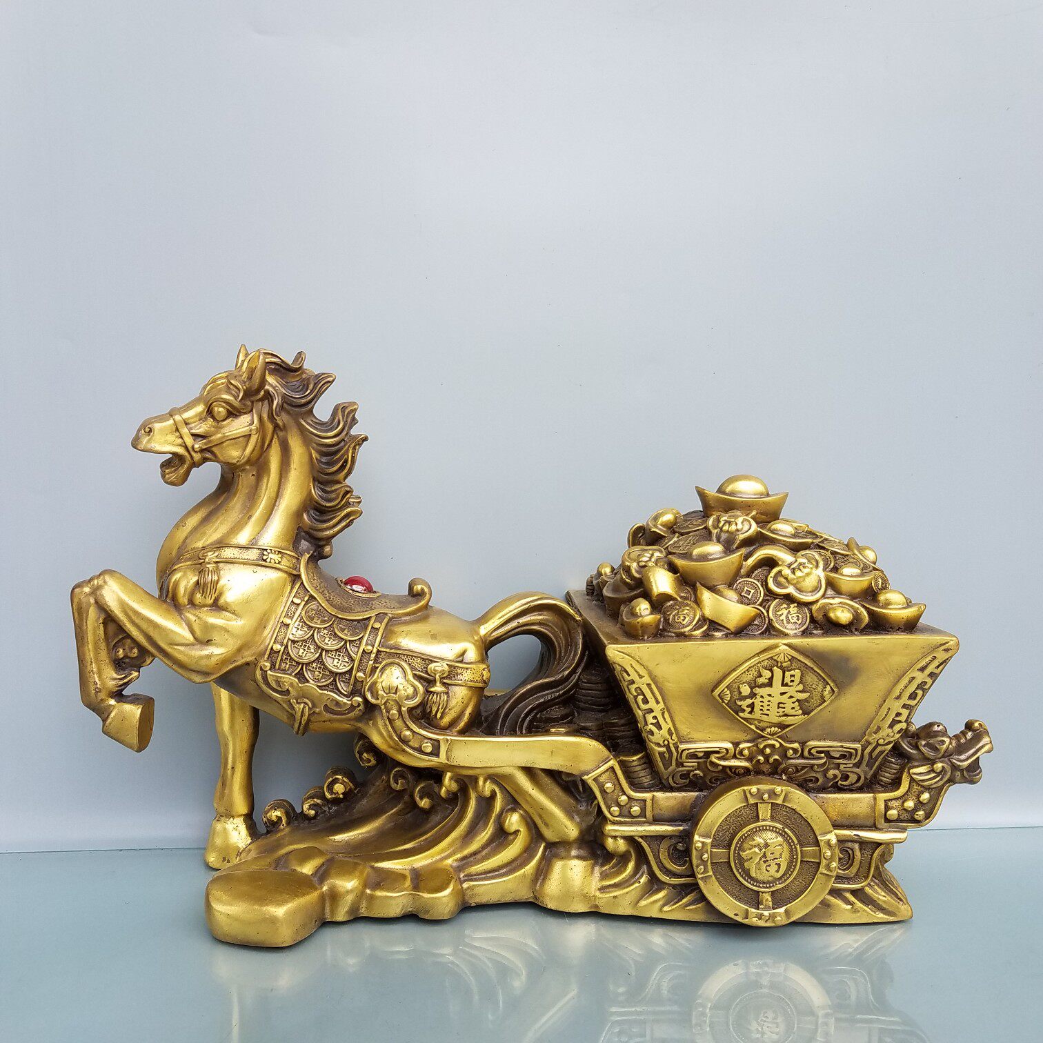 慈明閣 純銅馬擺件生肖馬九馬奔騰馬上有福馬上封侯招財聚財風水工藝裝飾tyg 147 Yahoo奇摩拍賣