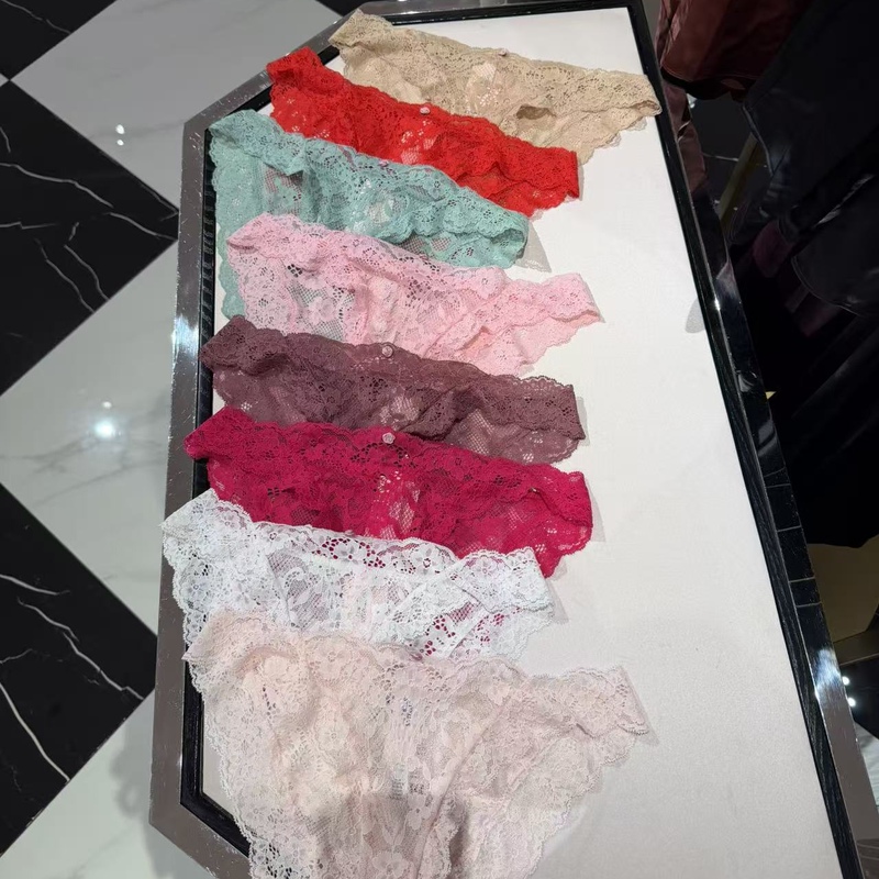 Limited Time Discount Victoria's Secret Floral Lace Women's Comfortable Low-Rise Panties Half-Coverage Underwear