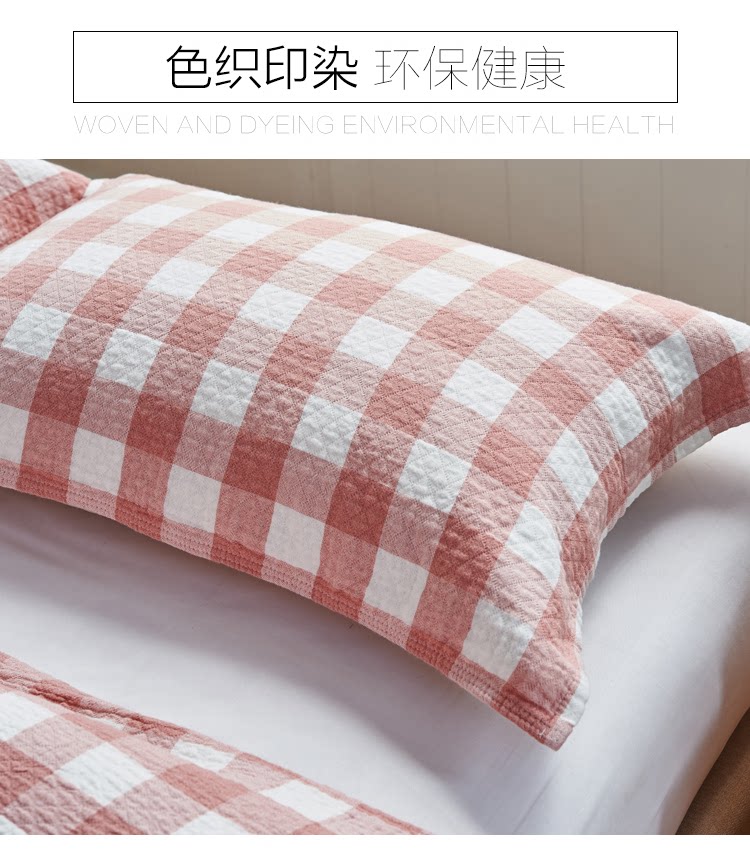 Mới plaid vài mô hình ba lớp gạc gối khăn bông đôi bông cao cấp dày gối khăn