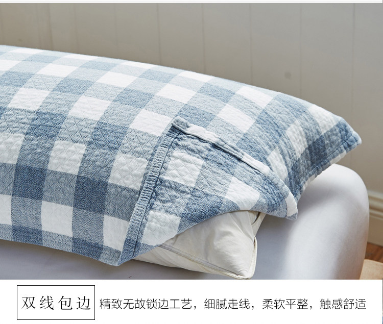 Mới plaid vài mô hình ba lớp gạc gối khăn bông đôi bông cao cấp dày gối khăn