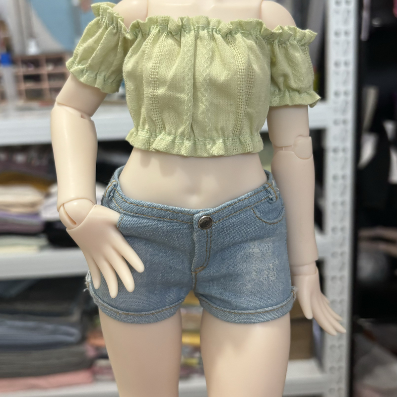 Quarter Denim Shorts