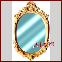 Meteor shower sandstone relief European-style mirror frame Sandstone FRP background wall Hotel villa home improvement decoration materials