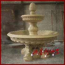 Sandstone relief carving waterscape waterscape landscape sandstone sculpture outdoor fountain American courtyard Fountain Fountain