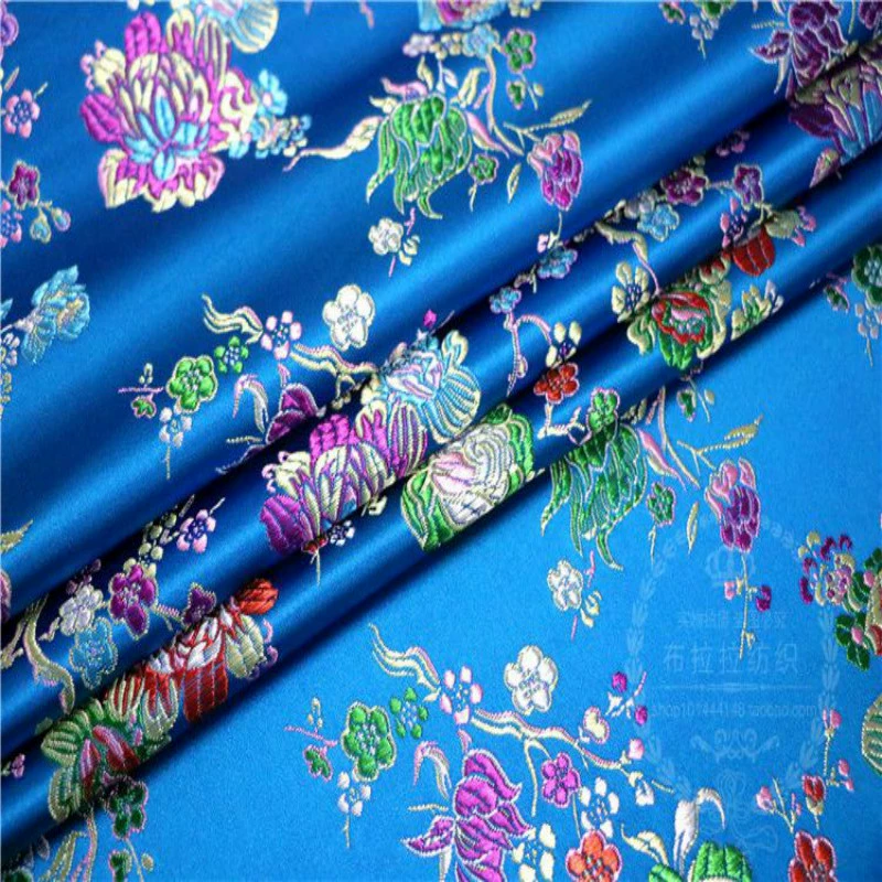 gió của Trung Quốc thổ cẩm Tây Tạng chiếc váy đầy màu sắc hoa mô phỏng jacquard damask vải DIY handmade vải vải - Vải vải tự làm