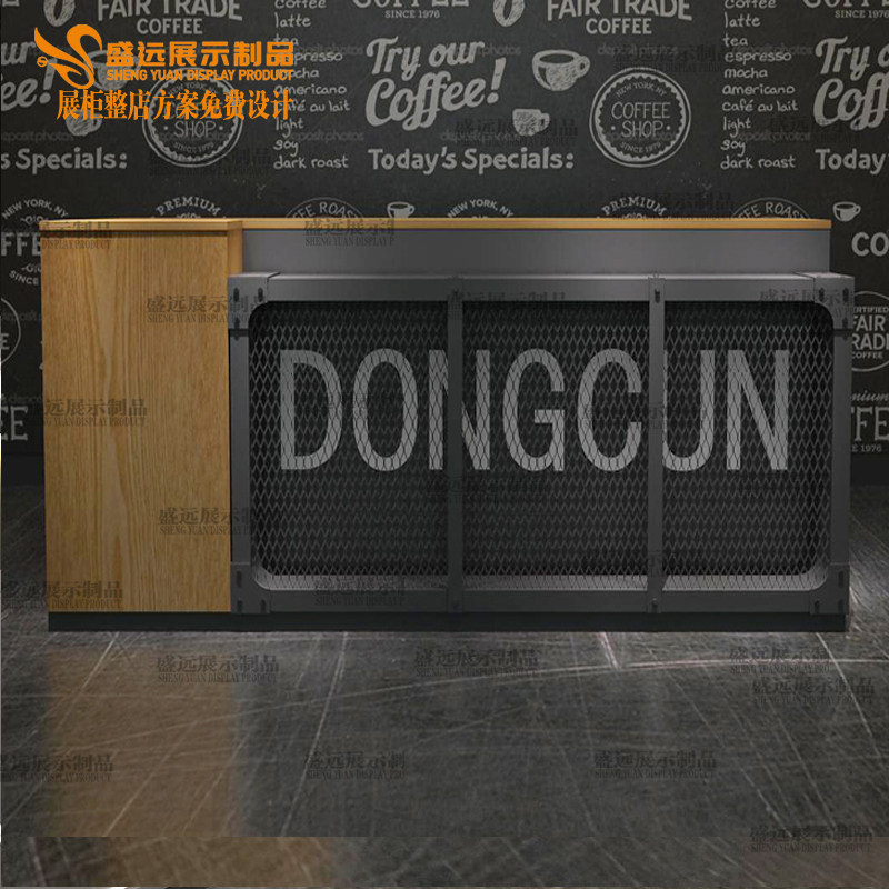 Custom milk tea shop bakery shop cashier counter reception desk cafe dining room bar counter commercial shop