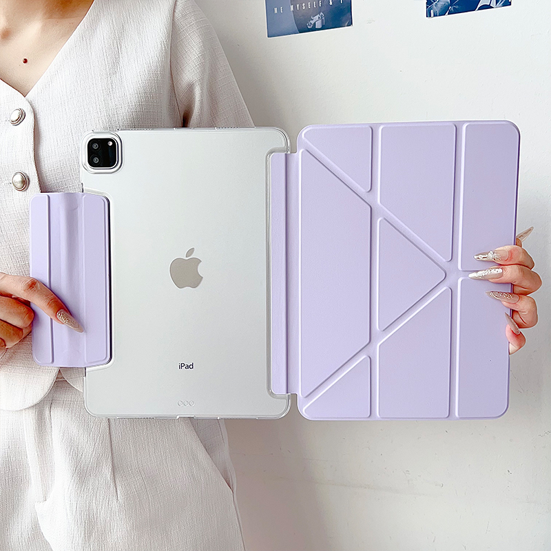 Solid Color iPad Pro 12.9 Protective Case 3-Year Warranty Air 7 Protective Shell 2025 Model Tablet 11inch Transparent Anti-Bending Air 6/5/4 Acrylic iPad 10 Horizontal and Vertical Support Mini 7 Suitable for 8Th and 9Th Generation