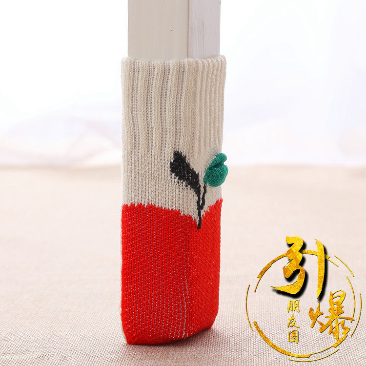 24pcs Korean version thickened chair foot cover Table and chair foot cover Stool foot cover Chair leg protection cover Non-slip noise removal