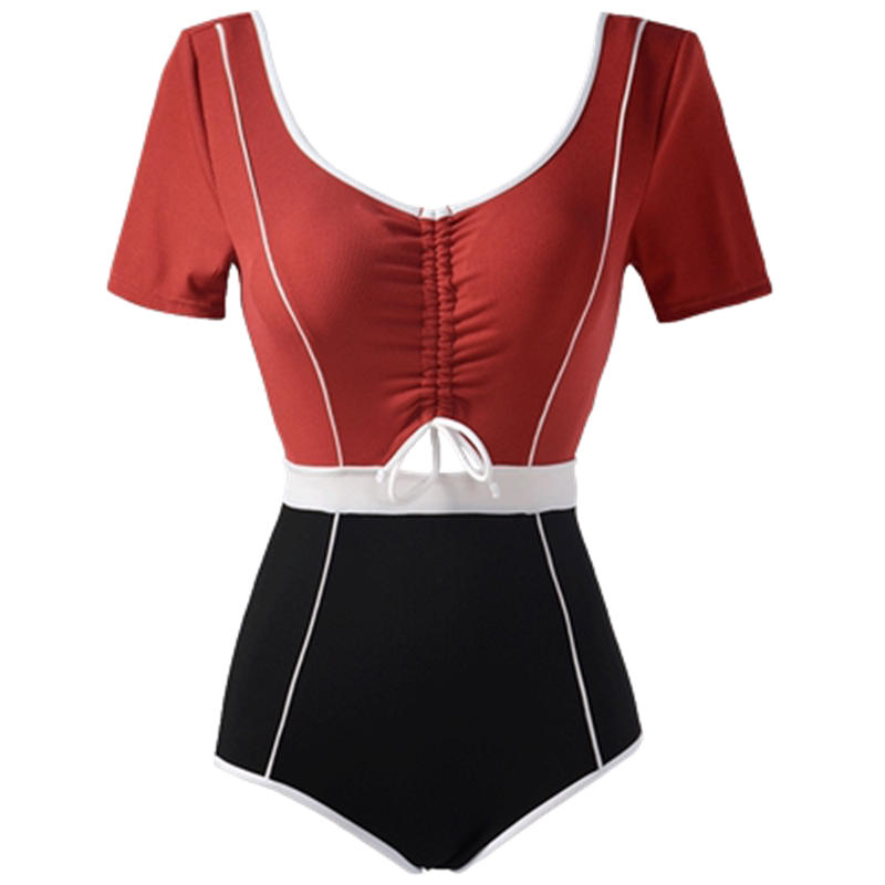 Learn to swim pool one-piece swimsuit Zhao Lu Si with the same high school students large size sports quick-drying foreign trade swimsuit