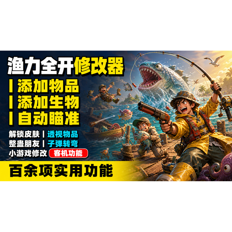 Fishing Power Maximizer Modifier Adds Items, Auto-Targets, Auto-Turns, Generates Creatures, Unlocks All Maps Fishing Power Maximizer Modifier Adds Items, Auto-Targets, Auto-Turns, Generates Creatures, Unlocks All Maps