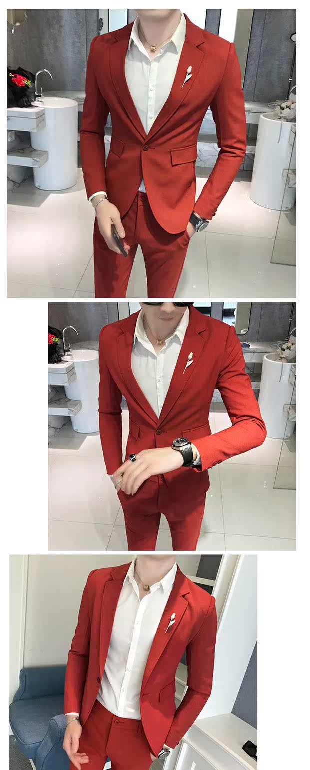 Bộ đồ vest nam phù rể mỏng phù rể váy cưới hộp đêm công sở phiên bản Hàn Quốc đẹp trai phù hợp với hai bộ thủy triều nam vest nam