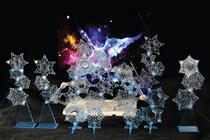 Spot domestic gold Aquarius water bottle holder card Miao snowflake special effects kit