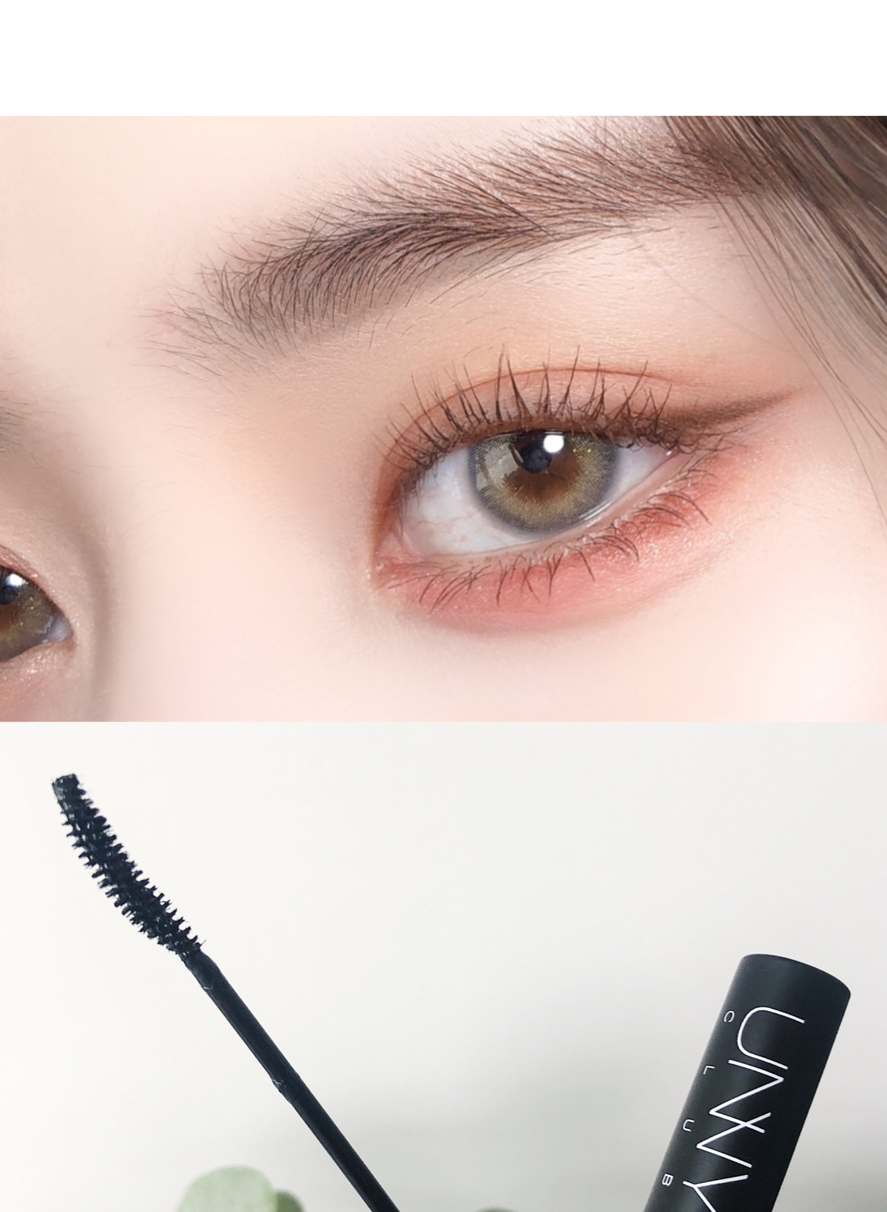 Short eyelashes can also grow sunflowers, unny mascara is slender and extremely thin, thick and curled, waterproof and not smudged