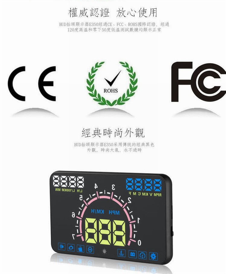 Xe hiển thị head-up OBD phổ biến xe lái máy tính bảng điều khiển tốc độ máy chiếu HD HUD HUD - Âm thanh xe hơi / Xe điện tử loa xe oto