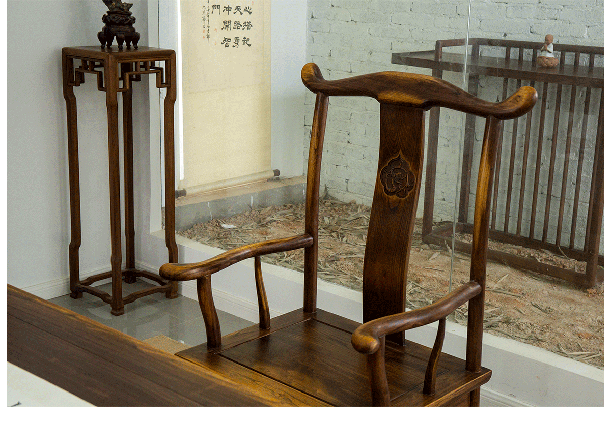 Bàn mới kiểu Trung Quốc gỗ rắn sơn cổ thư pháp bàn học đồ nội thất bàn kết hợp bàn cũ Elm Zen - Bàn bàn máy tính khung sắt