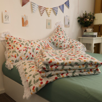 Italian IMOM Korean style princess wind small crushed summer cool by four sets of air conditioning by single person Summer by 1 8M Summer