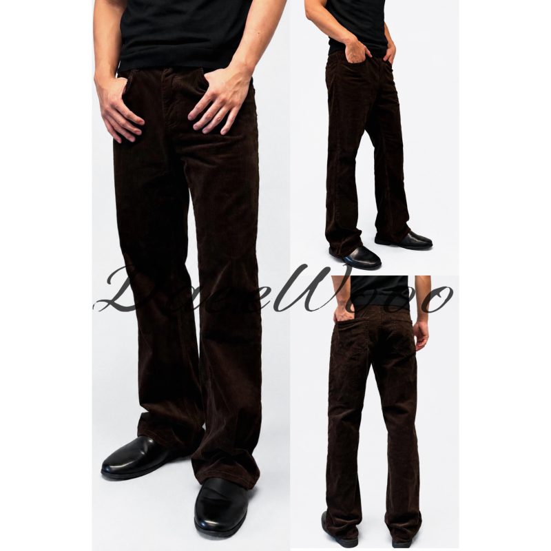 Daeewooo 【Dusk Brown】Asubt Dyed Coffee-Colored Corduroy Vintage Stretch Autumn and Winter High-End Casual Pants Daeewooo 【Dusk Brown】Asubt Dyed Coffee-Colored Corduroy Vintage Stretch Autumn and Winter High-End Casual Pants