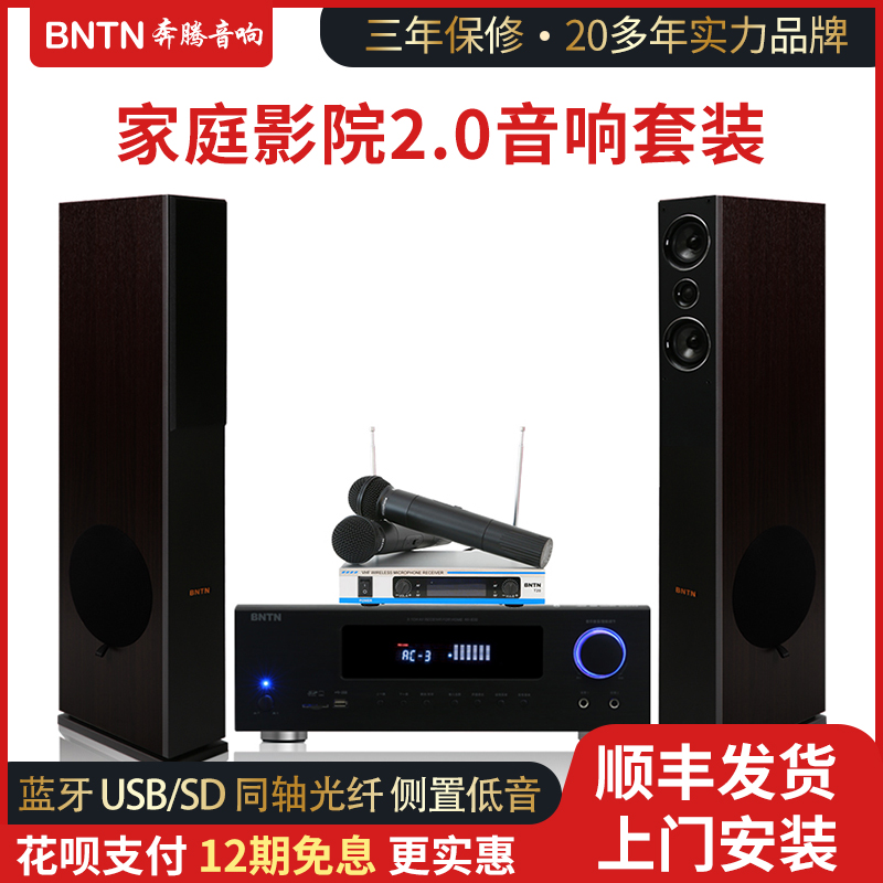 BNTN Wanma Pentium Home Cinema 830 Power Amplifier Accessories Fashion #1 Main Speaker Wireless Microphone Full Suite