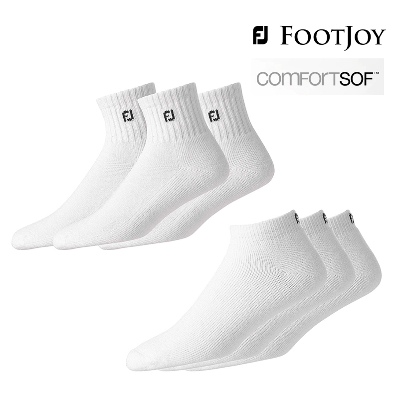 Vớ golf Footjoy FJ nam và nữ Vớ mồ hôi chuyên nghiệp thoải mái và mềm mại bông thể thao ba đôi - Vớ thể thao