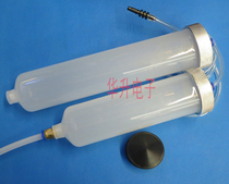 Large diameter dispensing syringe 300 500CC2 split thread needle tube Aluminum back cover adapter Metal cover connector