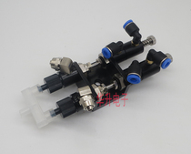 AB double Liquid dispensing valve connected with plastic tee AB pneumatic thimble back suction valve dispensing machine accessories