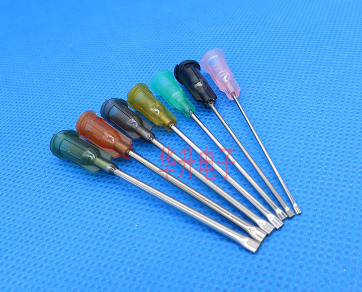 1 5-inch screw-point gluing machine flat nozzle needle syringe flat head flat-mouth-point glue needle-mouth glue dispenser accessory