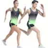 Track and field suit suit Male and female students training sportswear Competition running suit Fitness long-distance running sprint sports training suit