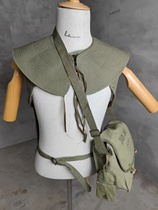 80s canvas tool bag retro shoulder bag double wooden buckle quotation tool bag old liberation bag