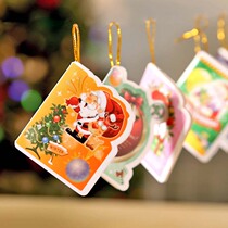  Christmas wishing card small card Christmas tree hanging accessories Santa Claus mini cute card Childrens gift