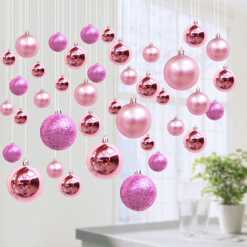 New Year ceiling decoration color ball pendant ceiling hanging window roof hanging ball Spring Festival shop decoration hanging ball